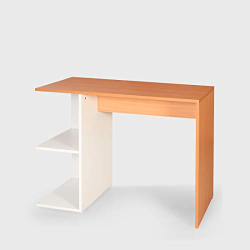 Image of Multipurpose Engineered Wood Office Table (Large, Intal Beech & White)