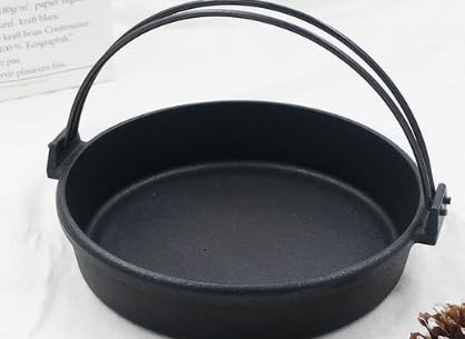 Amazon | すき焼き鍋 南部ツル付黒焼付 直火用 南部鉄器 (26 CM