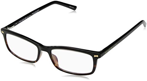 kate spade new york Women's Jodie 2 Rectangular Reading Glasses, BLK HAVAN, 50 mm + 2.5