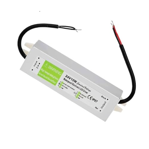 Transformateur LED 24V 10W boîtier aluminium robuste IP67 extérieur