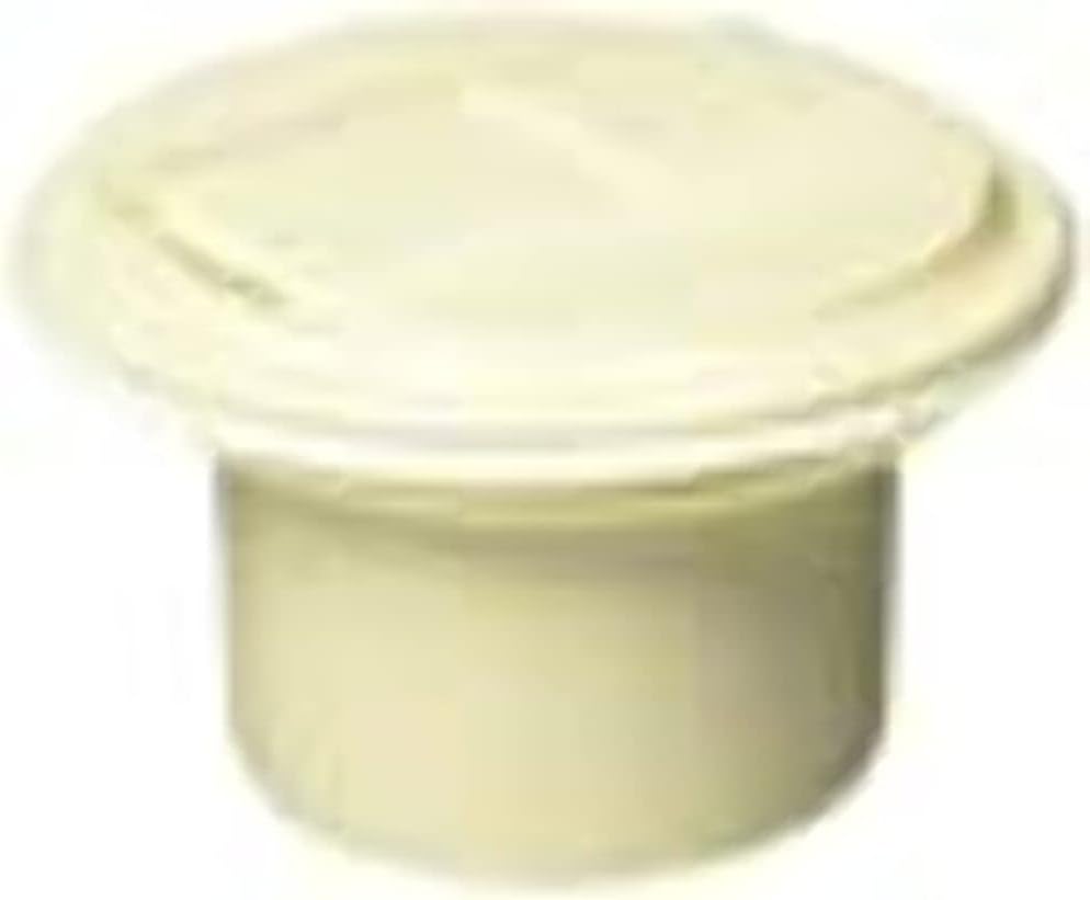 RV Designer B101, Round Electrical Cable Hatch, Universal, 5 inch Diameter, Polar White