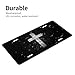 KOSUES Vintage Jesus Cross Aluminum License Plate 6 x 12 Inch Metal Car Front License Plate Cover Car Decor Accessory Novelty Vanity Decoration Tag with 4 Holes Gift for Men Women