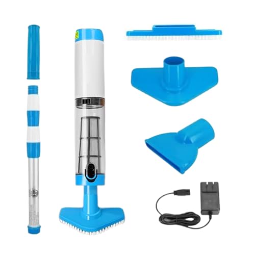 Aspirapolvere per piscina, accessori per la pulizia della piscina, ricaricabile, senza fili, con potente motore per laghetto, piscina, terrazza, pavimento, sabbia, sporco