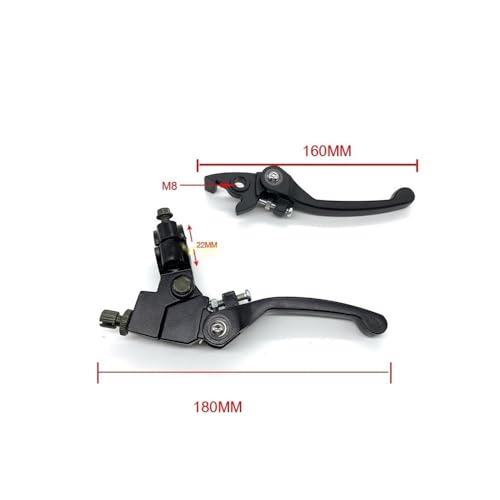 Levier frein moto ensemble premium pliable pour quad de 50cc a 200cc