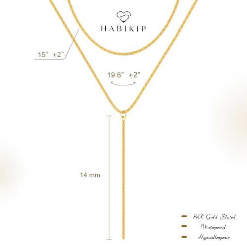 Long Gold Necklaces for Women Trendy, Layered 18k Gold Plated/Silver Lariat Y Necklace Stackable Layering Gold/Silver Prom Beach Necklaces Fashion Jewelry for Women3