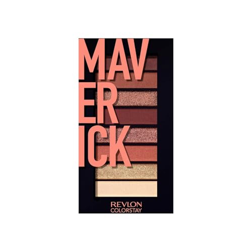 Image of Revlon Eyeshadow Palette, ColorStay Looks Book Eye Makeup, Highly Pigmented in Blendable Matte & Metallic Finishes, 930 Maverick, 0.21 Oz