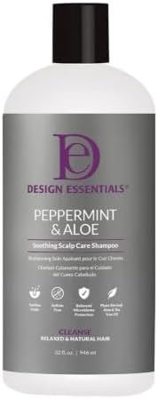 Design Essentials Peppermint & Aloe Soothing Scalp Care Shampoo 32 Fl Oz