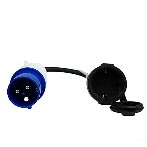 CEE Adapter Interbosch/Benson 230 V/16 A Stromadapter CEE Stecker auf Schuko Steckdose IP44