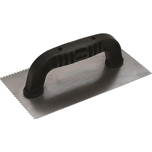 MARSHALLTOWN Economy Double Notch Trowel, Flooring Tool, Assembled in USA
