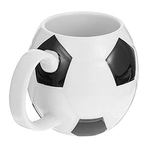 Yardwe 3D Keramische Koffie Mok Voetbal Vormige Nieuwigheid Keramische Melk Cup Water Cup Porselein Thee Mok Catering…