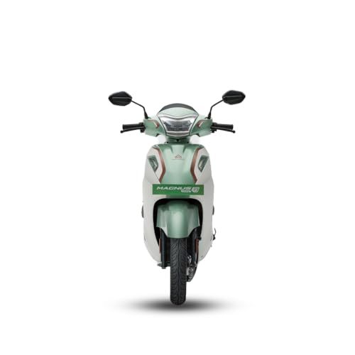 Image of Ampere Magnus G Max Electric Scooter by Greaves | 142 km IDC Range | Safe LFP Battery with 5-Year / 75,000 km Warranty | Ex-Showroom (MATCHA GREEN, Magnus G Max)