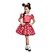 Disney Minnie Mouse Girls' Costume, Red