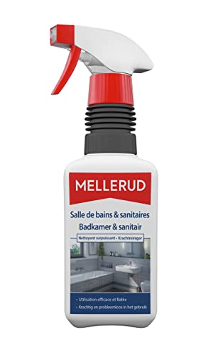 MELLERUD Nettoyant surpuissant salle de bain & sanitaires - Spray efficace contre le calcaire et les taches d'eau dans la salle de bains - 1 x 0,5 l Cover