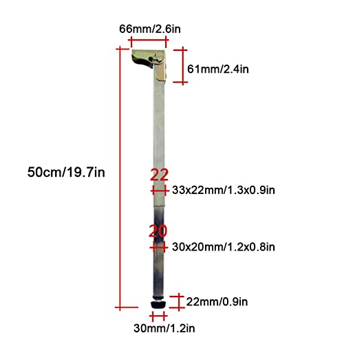 Pieds de table télescopiques pliables réglables 50-130 cm push-pull