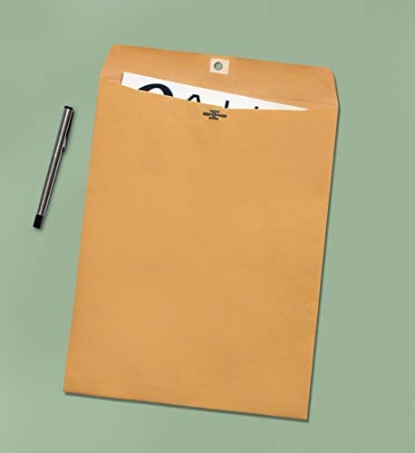 Heavy-Duty Brown Clasp Envelopes, 8-3/4" W X 11-1/2" L, 28Lb. - 10 Pack #TOP4