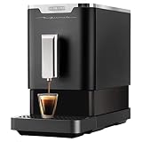 SENCOR Slim-Espresso-Maschine, automatisch, 1470 W, Schwarz/silberfarben