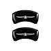 MGP Caliper Covers 10086STDBBK Black Brake Covers Engraved with Silver Tbird (Set of 4)