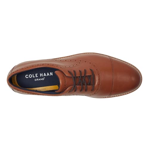 Cole Haan Men's Flexgrand+ Cap Toe Oxfords, British Tan, 9.5-M US