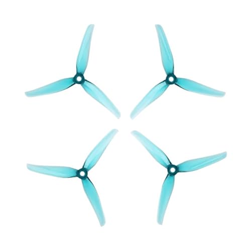 Hélices F5 5140 5 pces 3 pales bleu quadcopter drone racing freestyle