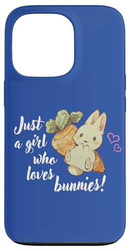 Womens Kids Chibi Just A Girl Who Loves Bunnies Bunny Lover �X�}�z�P�[�X iPhone 13 Pro �p