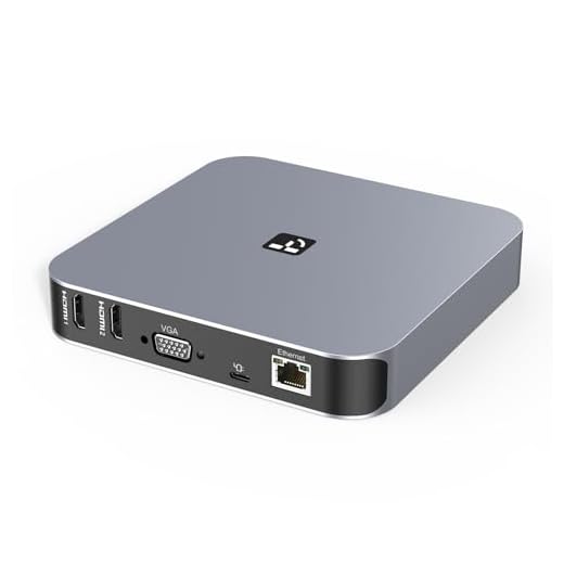 USB C Docking Station Dual Monitor for M1/M2 MacBook Pro/Air, Dell, Lenovo, HP, Surface, 13 in 1 Triple Display Laptop Docking station with 65W Power Adapter, Dual HDMI, VGA,4 USB 3.0,Gigabit Ethernet