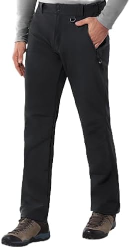 33,000ft Men's Winter Snow Ski Fleece Lined Pants Waterproof Warm Insulated