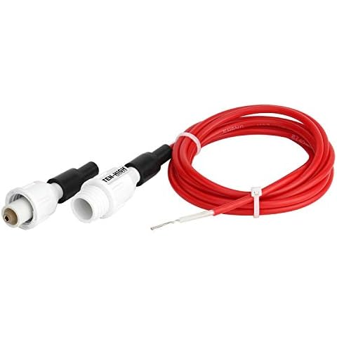 TEN-HIGH Laser Engraver Power Supply High Voltage Cable, 2 Meters High Voltage Wire with 1Pair Protect Connector head for CO2 Laser Power Supply Laser Tube Engraving Accessor Cover