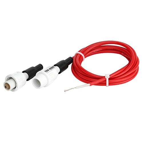 TEN-HIGH Laser Engraver Power Supply High Voltage Cable, 2 Meters High Voltage Wire with 1Pair Protect Connector head for CO2 Laser Power Supply Laser Tube Engraving Accessor