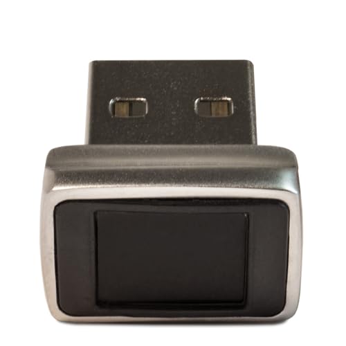 FeinTech FPS00201 - Sensor de Huellas Dactilares USB para Lector de Huellas Digitales Windows Hello, Color Plateado