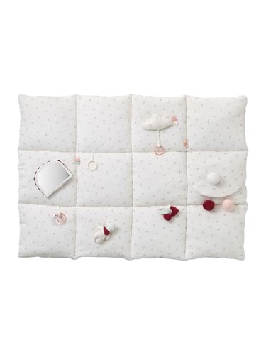 VERTBAUDET Baby Activity-Decke wollweiß Cherry