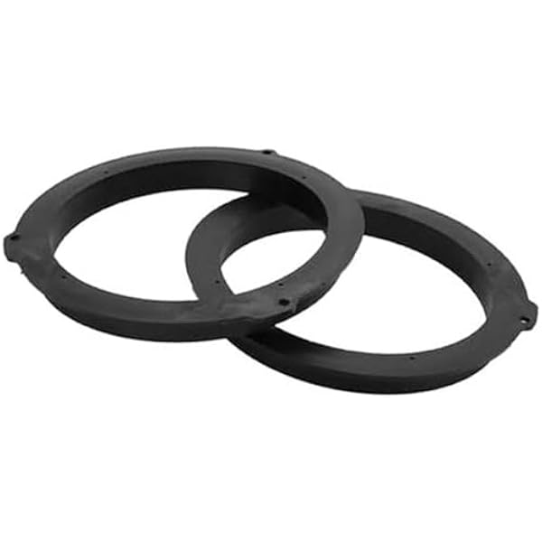 2 szt. Pierścień dystansowy głośnika, adapter dystansowy głośnika wysokotonowego, ford, do Mustanga, 2015-2020, wodoodporny, do 6,5#39;#39; ABS czarny przód tył Pierścień dystansowy głośnika