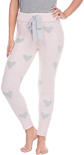 Honeydew Womens Chenille Loungewear Jogger Pants (Glisten Hearts, Small)