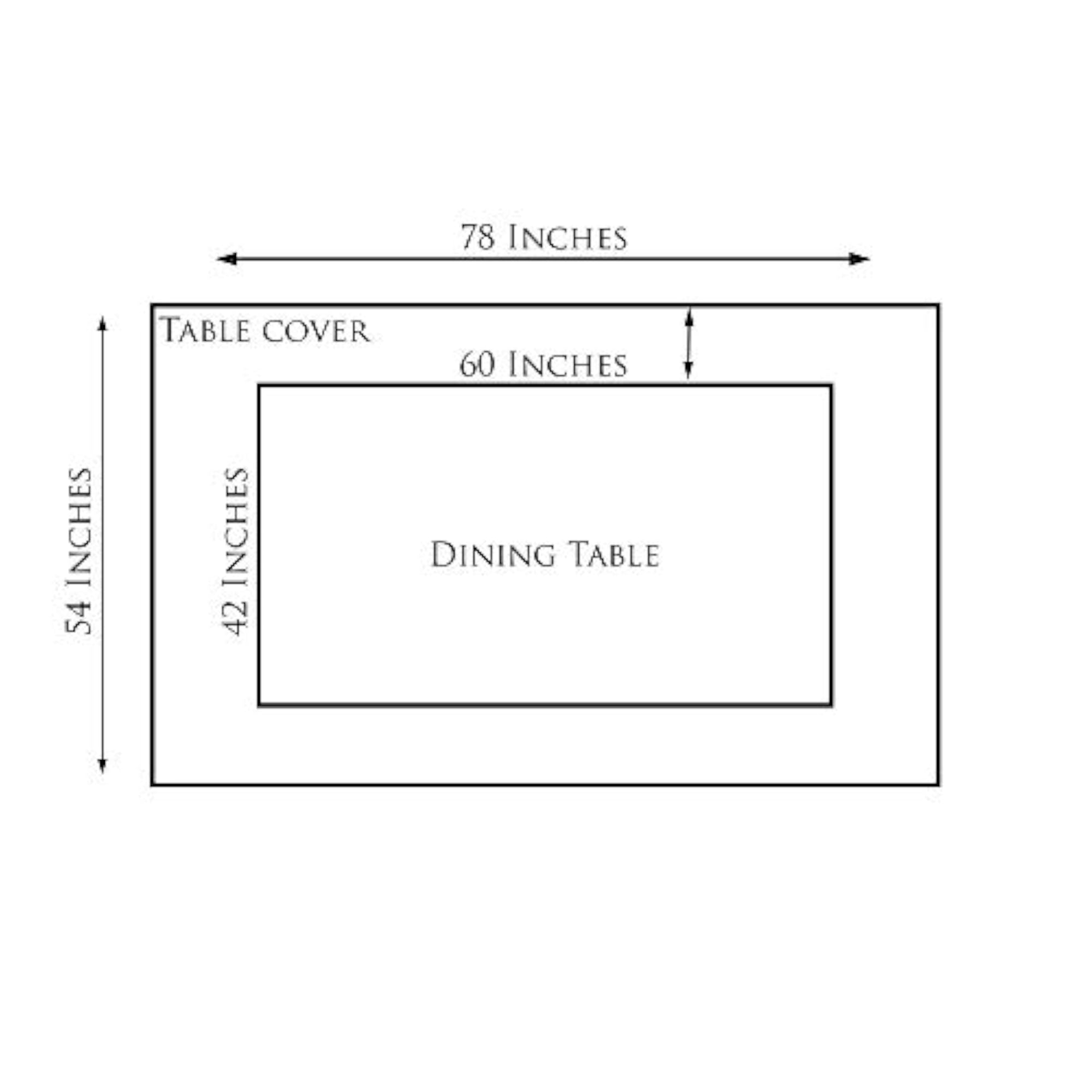 Waterproof Transparent Dining Table Cover - 6 Seater