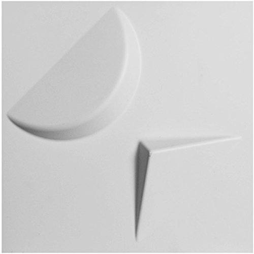 Ekena Millwork WP12X12APWH-CASE-50 Apollo EnduraWall Decorative 3D Wall Panel, 11 7/8"W x 11 7/8"H, White, 50 Each