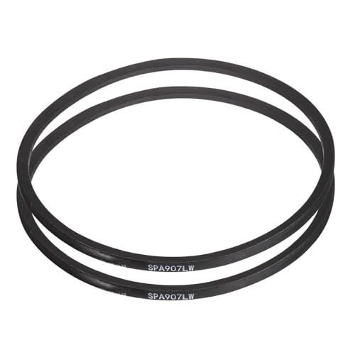 Image of sourcing map 2 Pcs SPA907 Drive Wedge Belt V-Belt, 907mm Pitch Girth Narrow Wedge V-Belt Industrial Power Rubber Transmission Belt for Power Transmission Systems in Multiple Industries