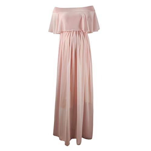 Robe grossesse photo confortable en tulle plissé pour masquer les complexes - 3