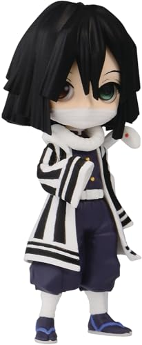 Figura de Obanai Iguro Q Posket con grandes ojos y un detallado diseño de 7 cm