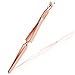 SILPECWEE 1 Pcs Rose Gold Nail Art Cuticle Pusher And Nail Cleaner False Nail Shaping Tweezers Multi-function Manicure And Pedicure Tool