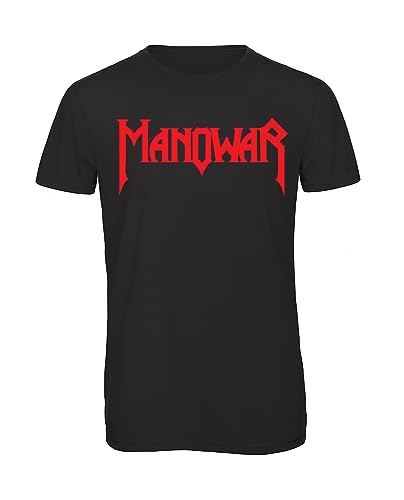 Bughyprint Tshirt Maglia Maglietta Uomo Rock Band Bundle Manowar, S