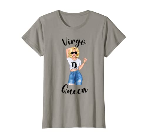 Womens Virgo Queen Mom Zodiac Astrology Birthday Symbol Sign T-Shirt