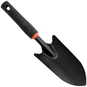 AERZETIX – C73785 – Draagbare tuinschop 32 x 8 cm – Plantroffel – Tuingereedschap voor het graven – Gereedschap voor het verpotten van onkruid – van staal en rubber