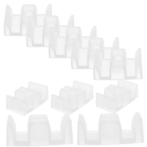 DIYEAH 10piezas Guías Inferiores Para Puertas De Ducha Corredizas Topes De Plástico Anticolisión Para Baño Accesorios Prácticos Y Modernos Para Mamparas De Ducha