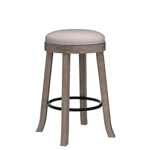 HEAH-YO 360°Swivel Bar Stools Set of 2,25.6" Counter Height Bar Stools with Solid Wood Legs and Linen Seat,Modern Bar Stools for Kitchen Island Farmhouse Pub Restaurant with Round Footrest,Beige HEAH YO 360Swivel Bar Stools Set of 2256 Counter Height Bar Stools with Solid Wood Legs and Linen SeatModern Bar Stools for Kitchen Island Farmhouse Pub Restaurant with Round FootrestBeige