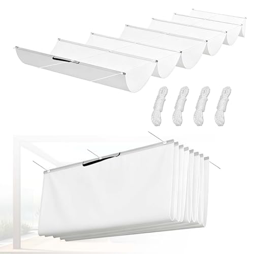 Voile d'ombrage rétractable anti-UV en vague pour le jardin - 2