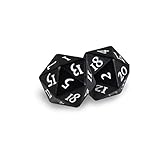 Made of a Zinc alloy Ultra Pro Heavy Metal D20 Dice - Black Magic