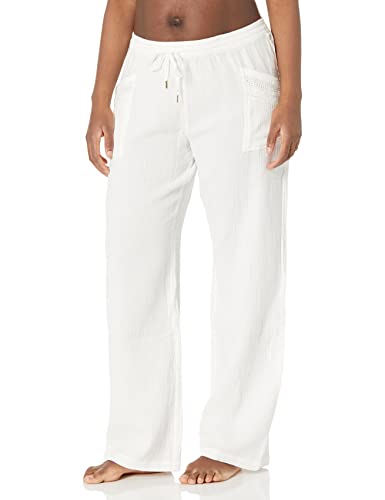 Pj Salvage Womens Loungewear Gauzin Around Pant Pajama Bottom, Ivory, X-Small Us #TOP30