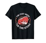 filete de carne picada relleno I'm Just Here For The Steak Meat Food Beef Steak ¿Eres un amante de los filetes, amante de la comida o amante de la carne de vacuno? Mira, comer y cocinar. Usa esta camiseta mientras comes tu filete favorito.