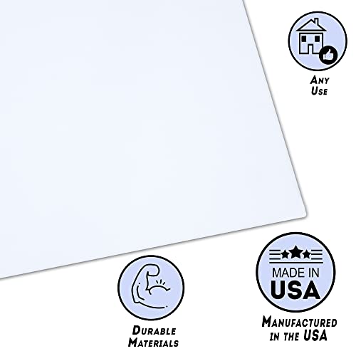 Bulk Blank Car Magnet 12"X12" - .30Mil Flexible, Printable, White Vinyl Surface - Safe On Vehicles, Cuts Easily With Scissors For Diy Craft Projects Great For Commercial Or Marketing Vehicles (4) #TOP2