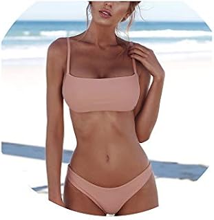 Tokyo Cold Solid Bikini Set Women Swimwith Push-up Padded Bras Triangle Bathing 7