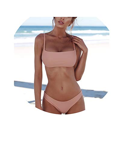 Tokyo Cold Solid Bikini Set Women Swimwith Push-up Padded Bras Triangle Bathing 7